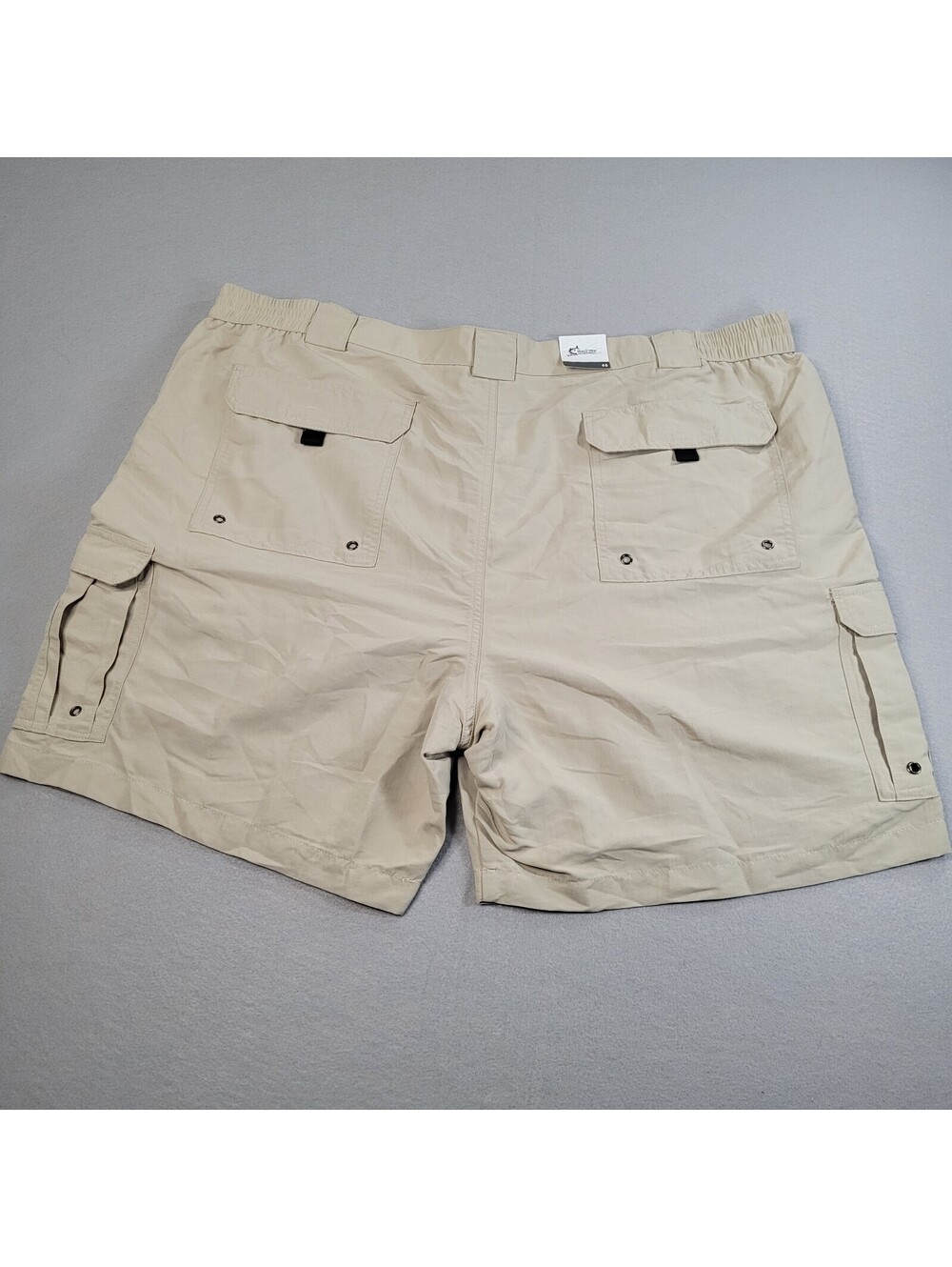 NEW World Wide Sportsman Shorts Men's 46 Cargo Beige Velco Fishing Outdoor NWT - Picture 9 of 9